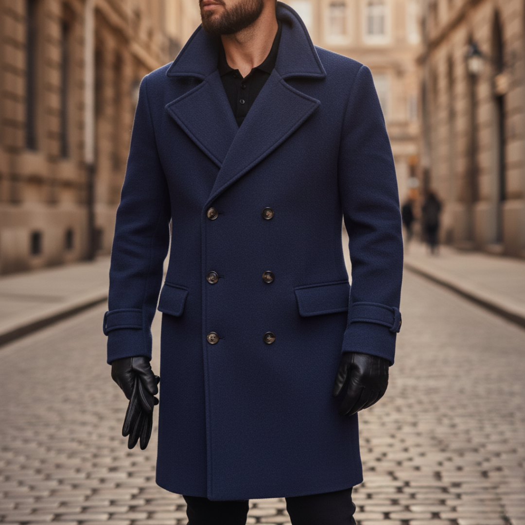 Marcello | Manteau en laine à double boutonnage – Juliette Quebec